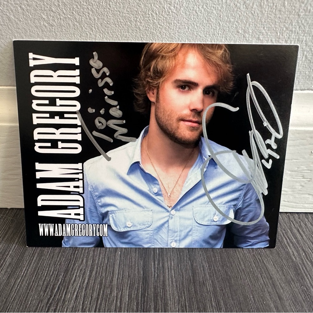 Adam Gregory autographed poster - like new condition